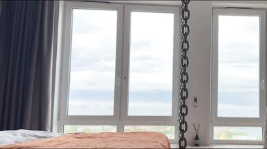 Goddess cleaning lady gets worshipped in see through dress