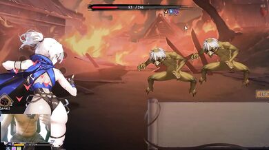 Half Demon Ninja Succubus destroys tight little bitch rough creampie