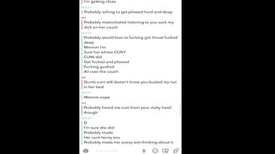 My wife teases me with sister's pussy sexting while big cock anal plug stretches her tight little cunt