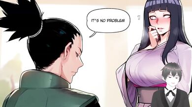 Shikamaru fucks Hinata raw while Naruto sleeps NTR cum parodies
