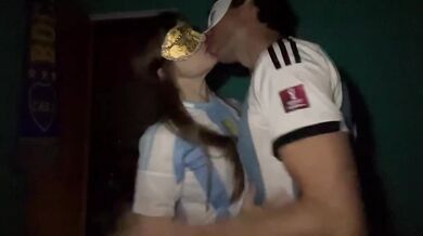 Argentina's victory has us celebrating hard amateur cum kisses