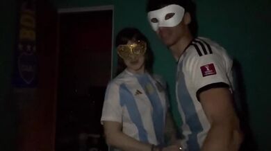 Argentina's victory has us celebrating hard amateur cum kisses