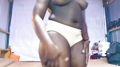 18yr Stepsis Pounded till Creamy Gushers on Her Curvy Ebony Ass