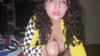 Sucked raw in the cold POV cum hungry Latina takes every drop