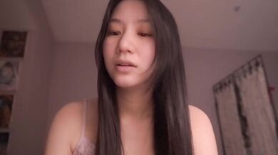 Cute Asian girl ASMR whispers scripture and strokes your soul raw