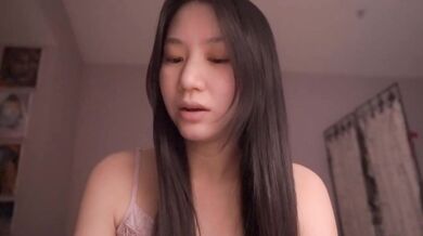 Cute Asian girl ASMR whispers scripture and strokes your soul raw