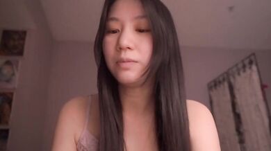 Cute Asian girl ASMR whispers scripture and strokes your soul raw