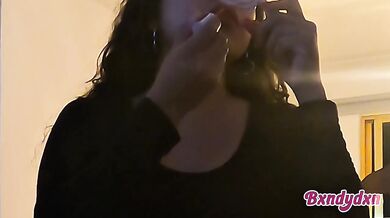 Culona latina shows off thick ass in sheer stockings desperate for a big cock