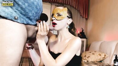 Husband fucks wife’s throat hard deep POV blowjob raw fucking