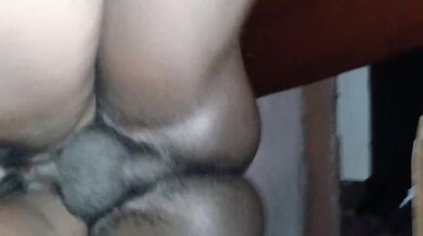 Step daughter begged me to fuck her from behind before mom returns cumming inside her tight pussy