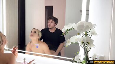 All Natural Big Tits Blonde Stepsister Gets Destroyed