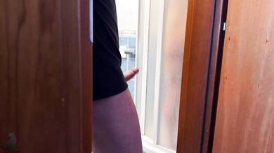 Stepdaddy spying on me in the shower and fucked my tight pussy