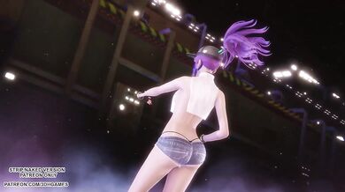 Akali’s gushing dance destroys the League of Legends MMD smut in 4K