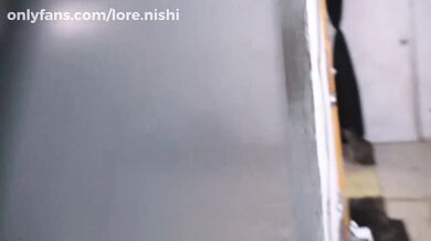 Horny pizza delivery girl stuffed full of creamy cum deep in her throat
