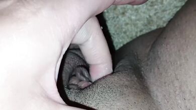 Surprise threesome left our neighbor stuffed in a suitcase writhing in pussy cum