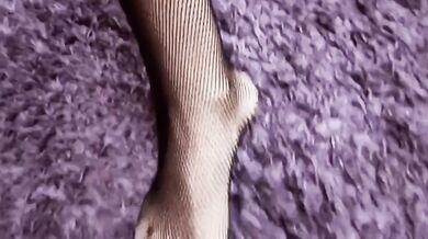 Milf opens legs wide gagging on big dildo