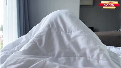 Step mom sucks me awake then gags on my big dick till I cum in her mouth