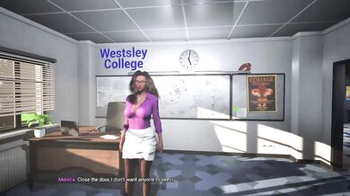 Milf teacher ruined by student in public after classes 3D fuck