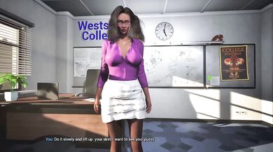 Milf teacher ruined by student in public after classes 3D fuck