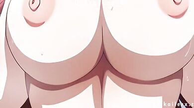 Rias Gremory is back for you raw anime hentai gangbang