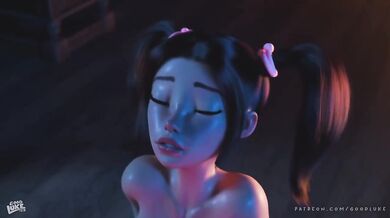 She found a magic dildo spell and got destroyed riding it wet