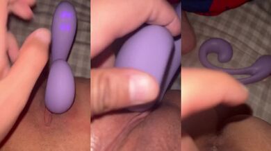 Quick play solo dildo pussy ruined in seconds