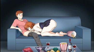 Stepmom invites me to watch a movie then rides me all night long