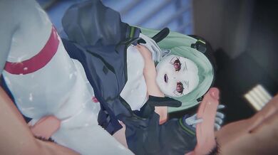 Wuthering Cyberpsycho Meltdown Rebecca Bound Edgerunner POV Sandwich DP Creampie