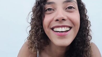 Latina blows him raw in the bathroom then gets fucked doggy style