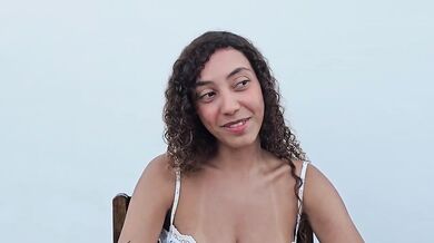 Latina blows him raw in the bathroom then gets fucked doggy style