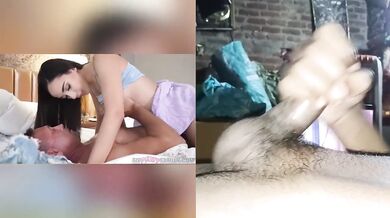 Stepdad destroys Stepdaughter while Mom showers deepthroat doggy and cowgirl reaction