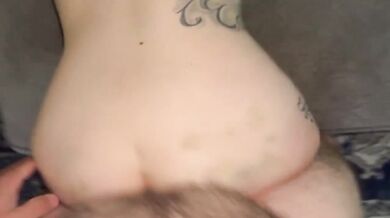 My cum-guzzling wife gets throat fucked until she gags and drips back every load