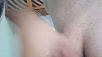 Roommate's deep sloppy blowjob ruined by my big cock