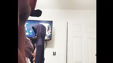 Brunette Teen Pussy Stretched Raw by Big Fat Black Cock