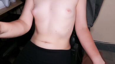 Tiny tits dripping with hot virgin cum bust down 18 year old