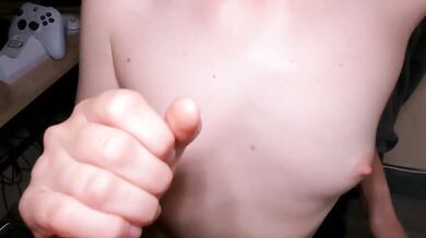 Tiny tits dripping with hot virgin cum bust down 18 year old
