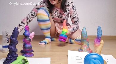 Egirl rides massive dildo into a dizzy cum-fueled fantasy