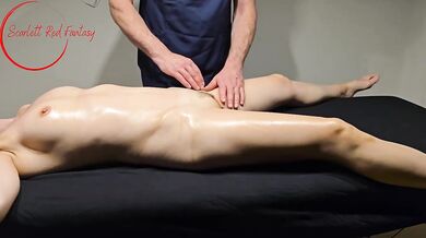 Chest therapy ruined by perverted masseur gushing orgasm