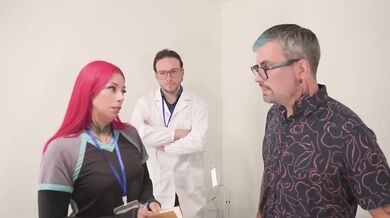 Chilean Patient fucked by Latina Nurse and Doctor in BDSM cage