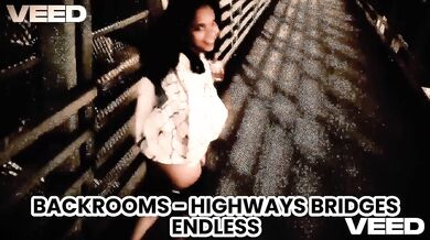 Public solo female walks endless backrooms bridges humiliating exhibition