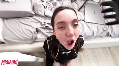 Ass to pussy gaping sluts destroyed in threesome anal train