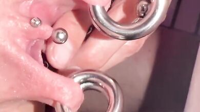 KatyTheMilf's 8mm anal stretching ruined by dominant piercing scene