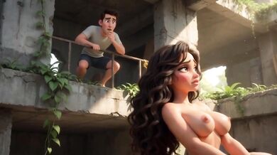 Stepson watches stepmother’s wild abandoned lot encounter raw voyeur fantasy