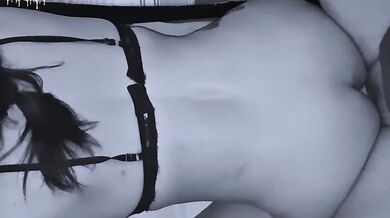 Black & White Anal Deep Impregnation with massive creampie load