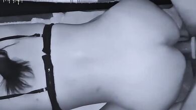 Black & White Anal Deep Impregnation with massive creampie load