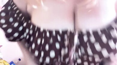 Huge natural tits crash with wild pleasure ride squirt