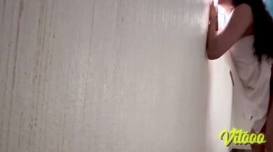 Skinny girlfriend big ass black hair fucked hard in four
