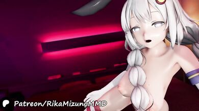 Kizuna Akari dance striptease bigass tits MMD uncensored solo hentai