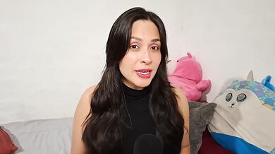 Your girlfriend trims your hair while fingering her dripping pussy