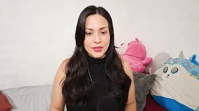 Your girlfriend trims your hair while fingering her dripping pussy